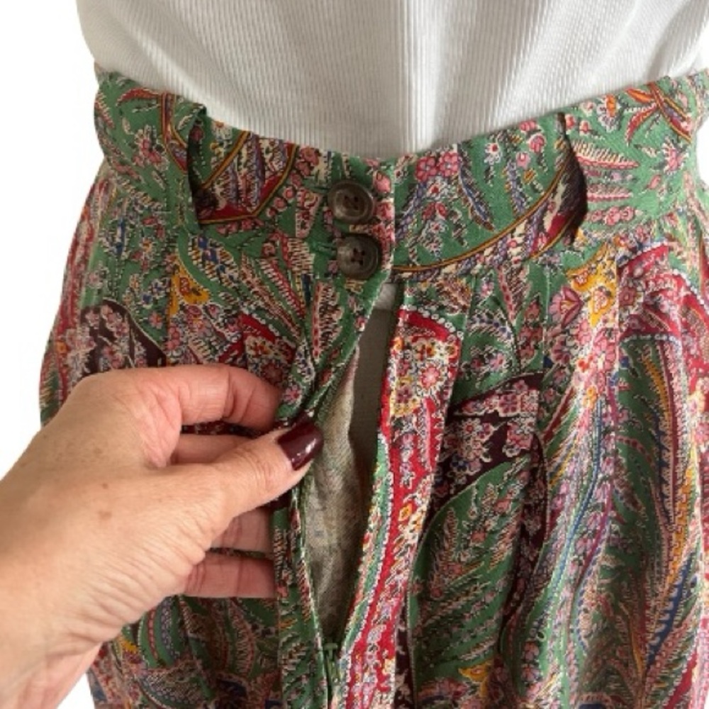 Vintage Ralph Lauren Paisley Maxi Skirt - Picture 7 of 8
